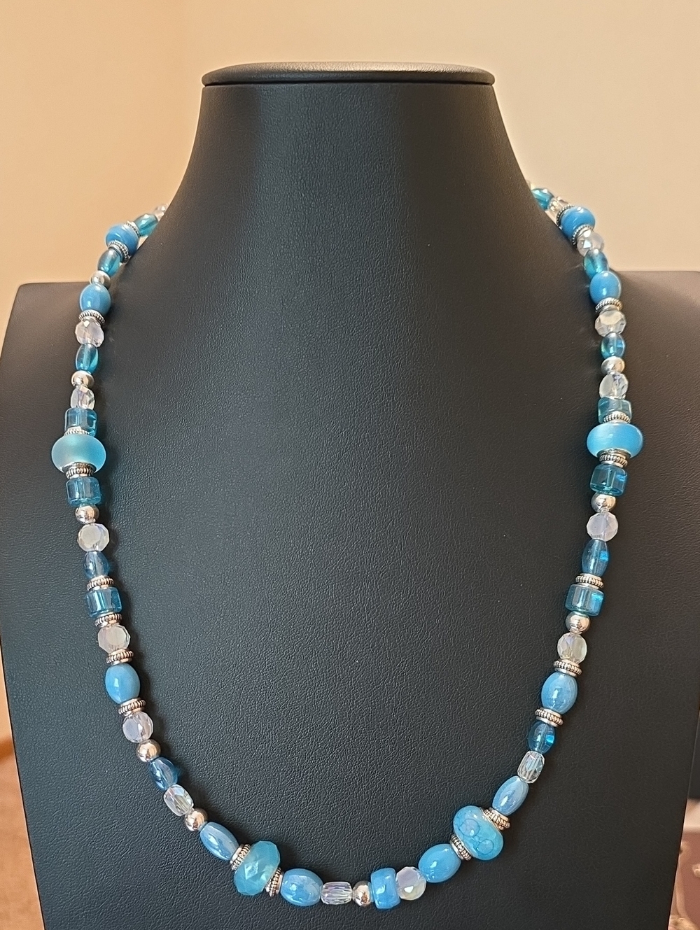 Turquoise Blue Beaded Necklace - Women Jewelry